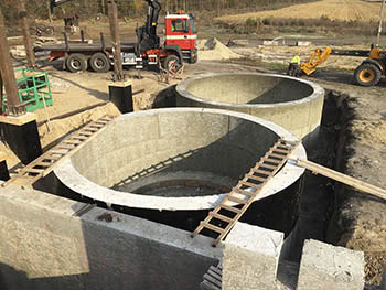 встановлення бетонних кілець